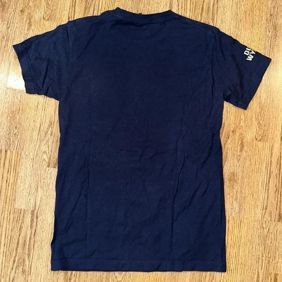Jackalope dubois Wyoming tultex size small navy blue t-shirt short sleeve - Picture 5 of 5